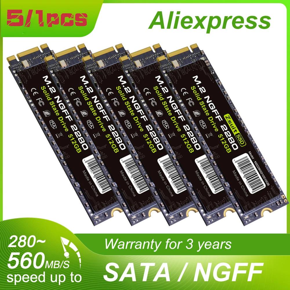 SSD NGFF M.2 Ʈ, Sata ϵ ̺, 뷮 ָ Ʈ,  б ,  SSD, 500GB ̺, 512GB, 1 , 5 